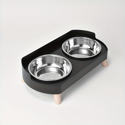 Roestvrijstalen Kattenvoerbak & Waterdispenser