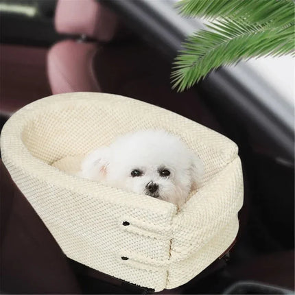 Lotte | Veilig Reiscomfort voor Honden in de Auto | Eenvoudig Te Plaatsen | Zachte Binnenkant | Waterbestendig | Verhoogd Ontwerp