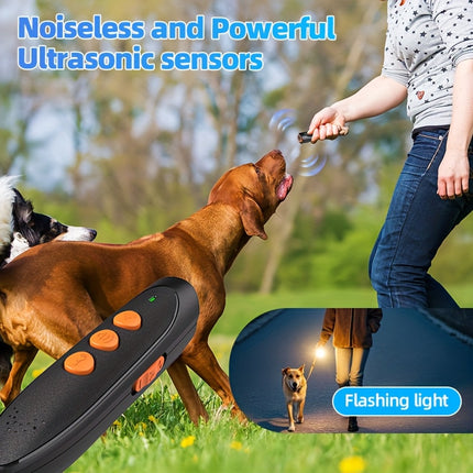 Anti-Bark Technology | Rechargeable | Sound Waves | USB Charging | Lithium Polymer | Dog Trainer | ABS Material