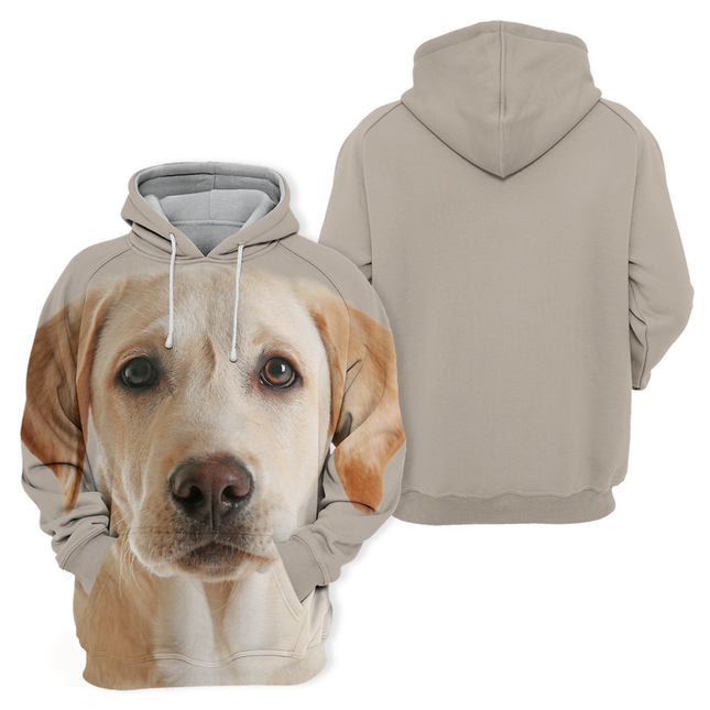 Labrador Liefdevol Geel Ontwerp | Hoodie Voor Dierenvrienden | Unisex Pasvorm | Zachte, Duurzame Polyester- Katoenmengsel | Diverse Maten Beschikbaar