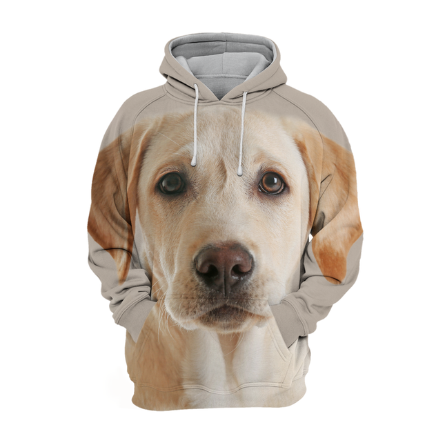 Labrador Liefdevol Geel Ontwerp | Hoodie Voor Dierenvrienden | Unisex Pasvorm | Zachte, Duurzame Polyester- Katoenmengsel | Diverse Maten Beschikbaar