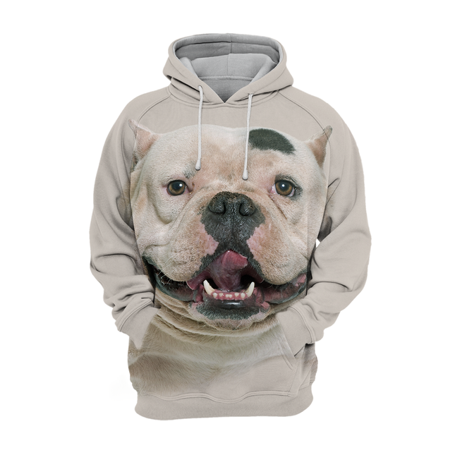 American Bully Pitbull | Zachte Hoodie | Katoen-Polyester Mix | High Definition Print | Maten S-4XL | Comfortabel & Duurzaam | Blijft Lang Mooi