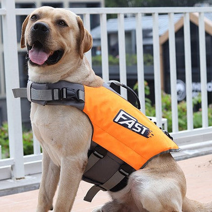 Veilig Hondenreddingsvest met Handgreep | Duurzaam en Drijvend | Geschikt voor Zwemmen en Boten | Verhoogd Vertrouwen | Oranje of Lichtgroen | Maten S-XL
