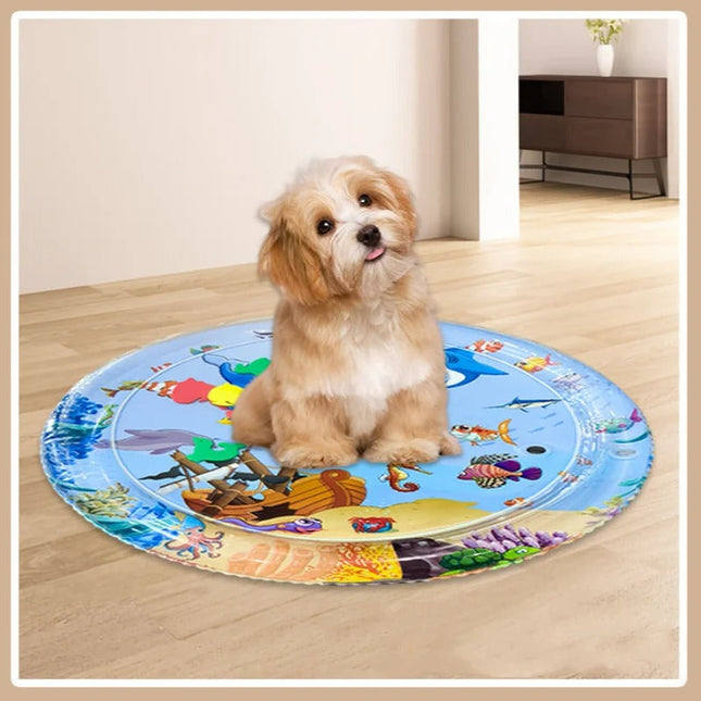 Koelmat Voor Honden | Verfrissende Speelmat Met Water | Kleurvolle Interactieve Elementen | Onderwaterwereld Ontwerp | Comfortabel En Vermakelijk