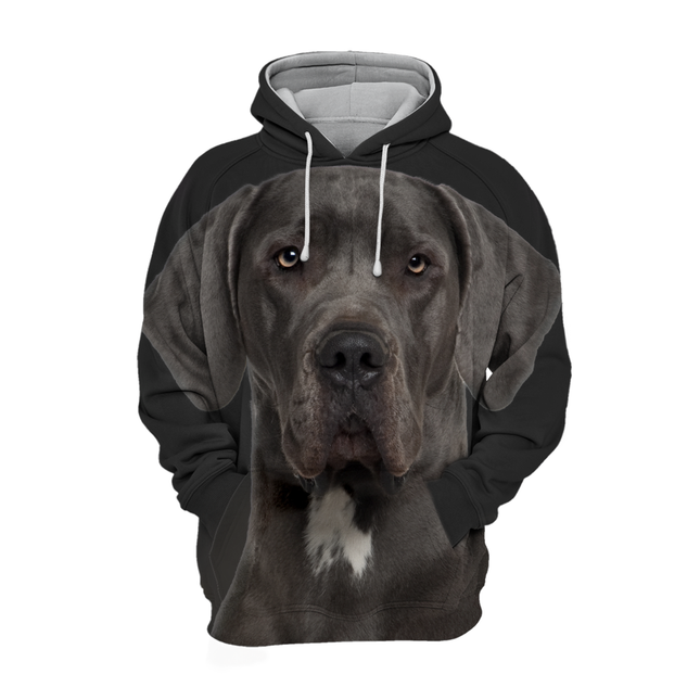 Hondenkleding | Hooded Sweatshirt | Zwart | Grote Honden | Zachte Stretch | Uniek Design | Unisex | Verkrijgbaar in Maten S-4XL