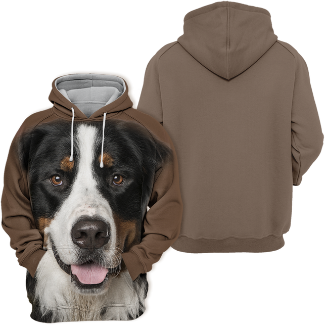 Unisex Hoodie | Berner Sennenhond Print | Comfortabele Polyester-Katoen Mix | S-4XL