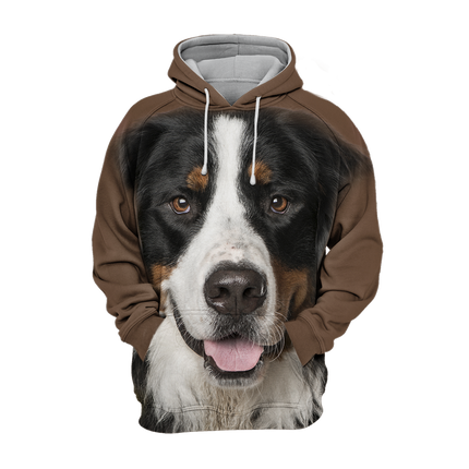 Unisex Hoodie | Berner Sennenhond Print | Comfortabele Polyester-Katoen Mix | S-4XL