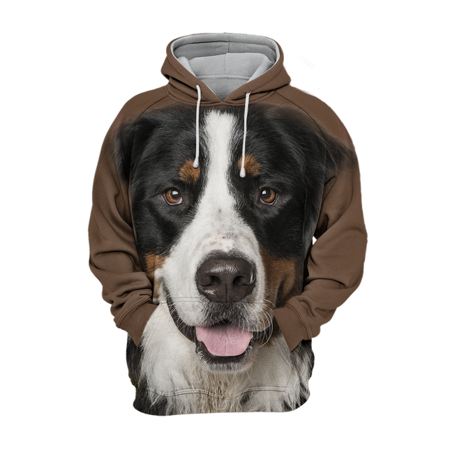Unisex Hoodie | Berner Sennenhond Print | Comfortabele Polyester-Katoen Mix | S-4XL