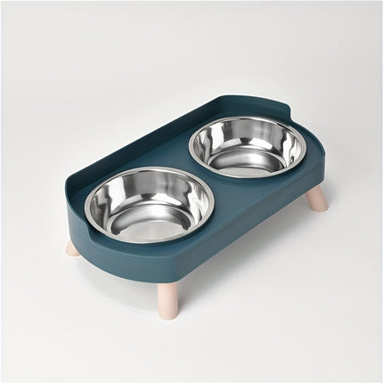 Roestvrijstalen Kattenvoerbak & Waterdispenser