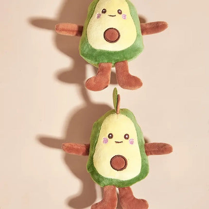 Avocadovormig Pluche Speelgoed | Duurzaam Kauwmateriaal | Interactief Spel met Piepgeluid voor Huisdieren