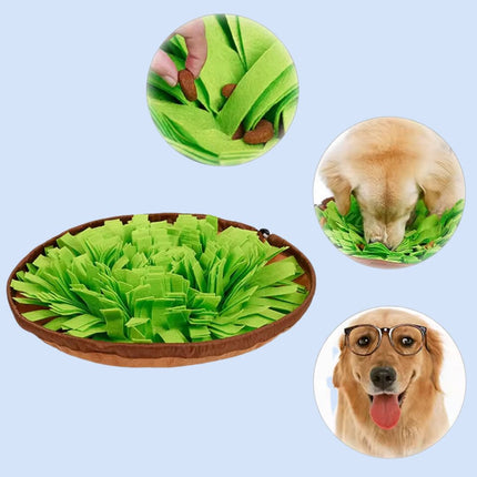 Snuffelmat voor honden | Interactief speeltapijt voor mentale stimulatie | Vertraagt het eettempo en vermindert schrokken | Makkelijk schoon te maken | Geschikt voor alle hondenrassen