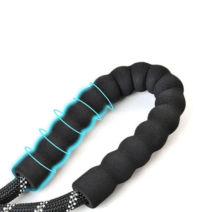 Reflecterende Veiligheidslijn | Zware Honden | Comfortabele Grip | Waterbestendig Nylon | Voor Wandelingen in Alle Seizoenen