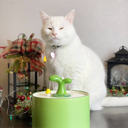 Automatische Keramische Waterdispenser voor Katten | Milieuvriendelijke Stille Drinkfontein | Dubbele Filtratie en pH-balans | Inclusief Pomp en Filter | Verkrijgbaar in Maten S en L