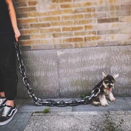 Ultrasterke Kunststof Hondenriem | Zware Dikke Ketting Voor Grote Honden | Kluwenvrij Ontwerp | Veilige Sluiting | Weerbestendig en Duurzaam | Geschikt Voor Sterke Rassen