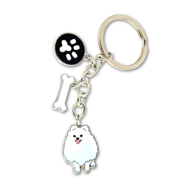 Jack Russell Terrier Sleutelhanger | Dames & Heren | Metalen Hond Hanger | Zilver Zakaccessoire | Sleutelhanger Voor Auto, Tas of Cadeau | Unisex Dog Keychain