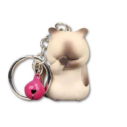 Sleutelhanger met schattige cartoon katten | Creatieve kattendieren hanger voor dames | Accessoire voor autosleutels en tassen | Perfect cadeau