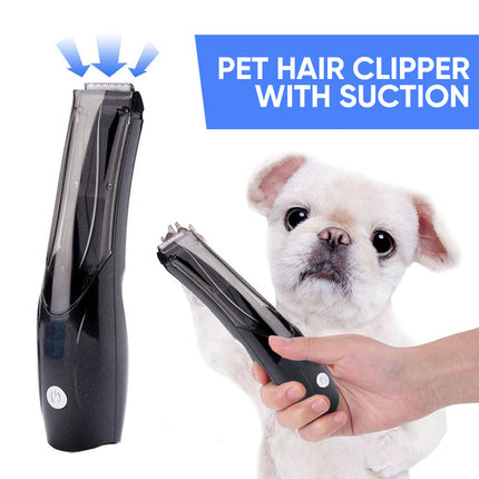 Stofzuigertrimmer voor huisdieren | Automatische haarverzameling | Huidvriendelijke messen | Draadloos en oplaadbaar | Eenvoudig schoon te maken | Geschikt voor honden en katten