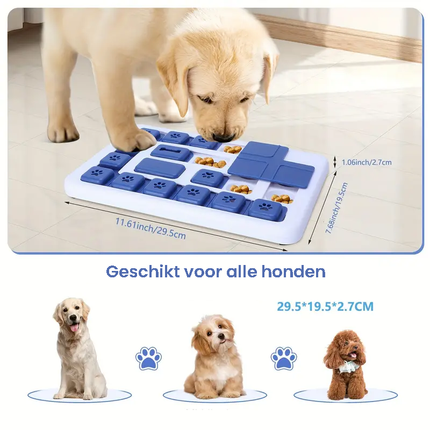 Innovatieve Hondenschotel | Mentale Uitdaging | Vertraagt Eten | Duurzaam | Gemakkelijk Te Reinigen | Voor Betere Spijsvertering | Anti-Verveling | Ideaal Voor Portiecontrole