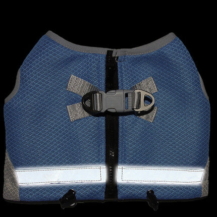 Verstelbaar Reflecterend Koelvest Voor Honden | Limegroen, Blauw, Oranje | Comfortabel op Warme Dagen | Snel Afneembare Hondentop | Geschikt Voor Wandeling, Training, Shows | D-Ring Voor Riem