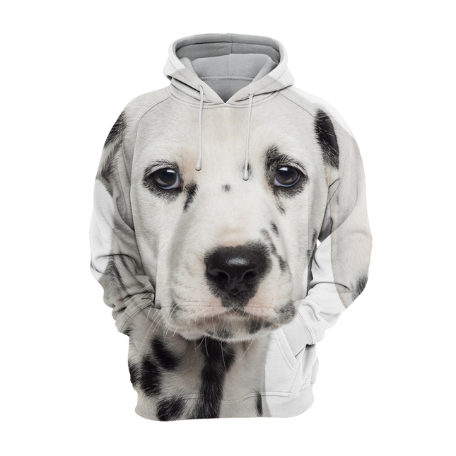 Unisex Hoodie met Dalmatier Print | Zachte en Duurzame Materialen | Verkrijgbaar in Maten S-4XL