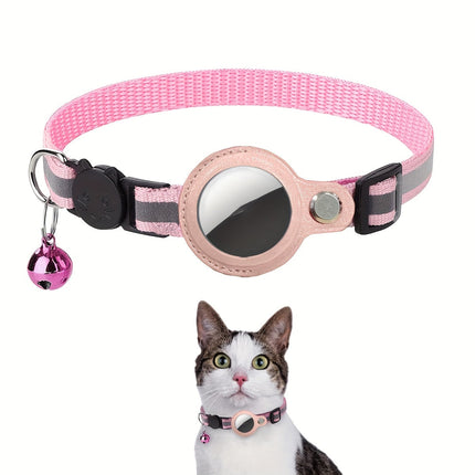 Reflecterende kattenhalsband | Veiligheidsbuckle | Bel voor extra zichtbaarheid | Duurzaam nylon | Geschikt voor dagelijks gebruik | 32 cm lang | 1 cm breed | Voor alle katgroottes