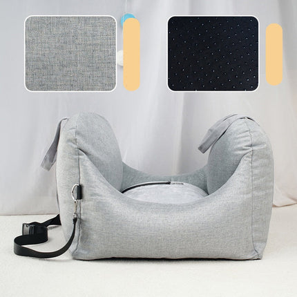 Pluizige Huisdierverblijf | Comfortabele Kennel | 52x52x44cm | Antraciet Grijs, Beige, Licht Grijs