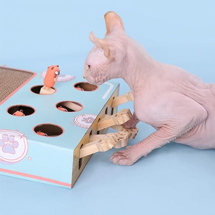 Whiskers | Compacte Duurzame Kat Speeltuin | Interactief Krabmeubel | Klimaatbewuste Speelplek | Eco-Vriendelijk Karton