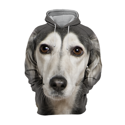Unisex Hoodie | Saluki Hond Design | Comfortabele Pasvorm | Zachte Katoenmix | Verkrijgbaar in Maten S-4XL | Zorgvuldig Gesneden en Genaaid | Hoge Resolutie Print | Ideaal voor Dierenliefhebbers