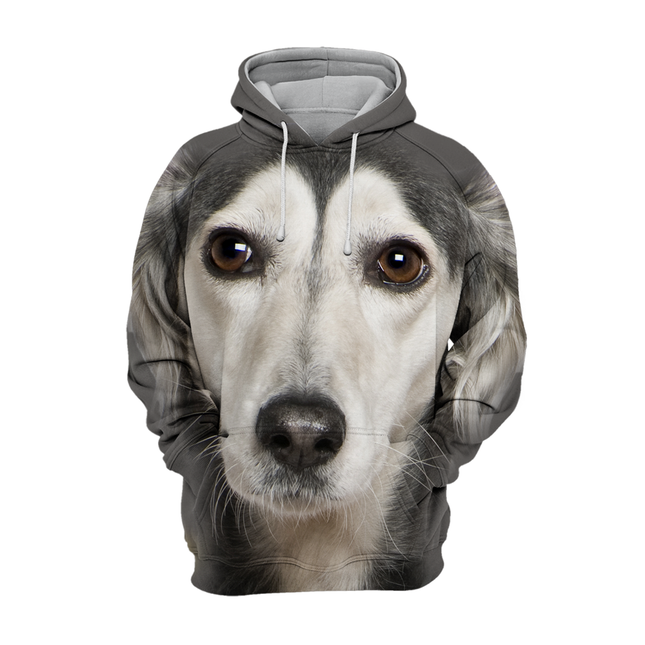Unisex Hoodie | Saluki Hond Design | Comfortabele Pasvorm | Zachte Katoenmix | Verkrijgbaar in Maten S-4XL | Zorgvuldig Gesneden en Genaaid | Hoge Resolutie Print | Ideaal voor Dierenliefhebbers