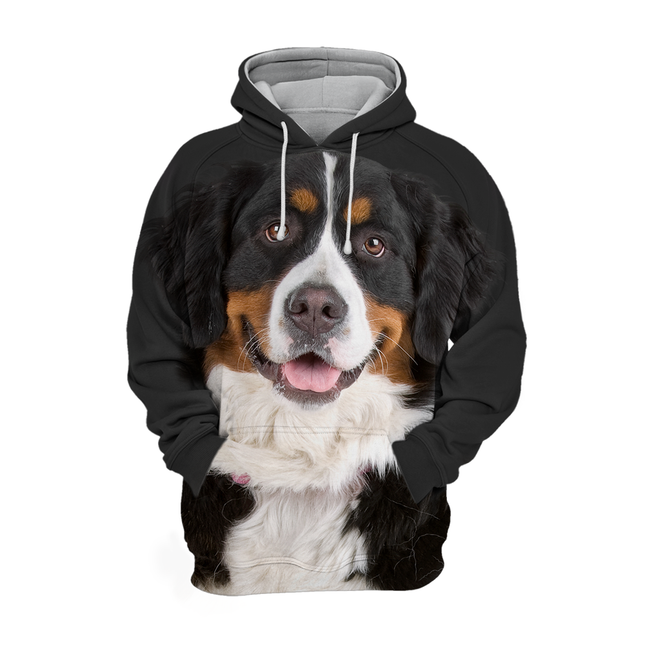 Unisex Hoodie | Bernese Mountain Honden Print | Premium Katoen en Polyester | Comfortabel en Duurzaam | Diverse Maten S-4XL