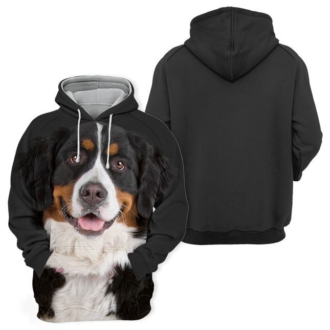 Unisex Hoodie | Bernese Mountain Honden Print | Premium Katoen en Polyester | Comfortabel en Duurzaam | Diverse Maten S-4XL