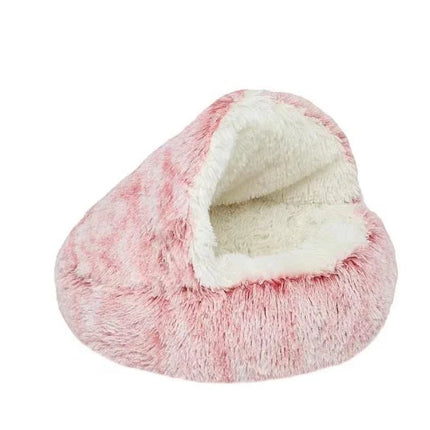 Zelfverwarmend huisdierenbed SnuggleNest | Ultrazacht pluche fleece | Stressverlagend hoogpolig hondenbed en kattenmand | Machinewasbaar | Warmte isolerend
