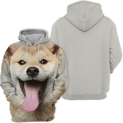 Unisex Hoodie | Shiba Inu Akita Print | Zacht en Duurzaam | Polyester Katoen Mix | High Definition Kleurprint | Beschikbaar in Maten S-4XL