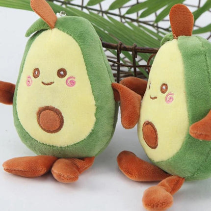 Avocadovormig Pluche Speelgoed | Duurzaam Kauwmateriaal | Interactief Spel met Piepgeluid voor Huisdieren