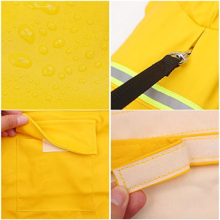 PupJoy Reflecterende Hondenregenjas met Capuchon | Waterdichte en Winddichte Hondjas | Verstelbare Pasvorm en Veiligheidsstrepen | Ideaal voor Nachtwandelingen