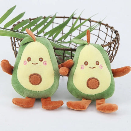 Avocadovormig Pluche Speelgoed | Duurzaam Kauwmateriaal | Interactief Spel met Piepgeluid voor Huisdieren
