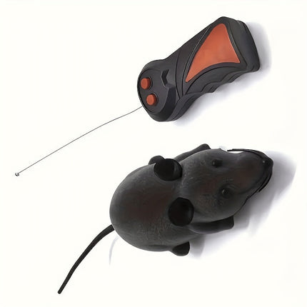 Op afstand bediende rat speelgoed voor katten | Realistisch ontwerp | Flexibele staart | Stimulatie jachtinstinct | Kunststof | 15x9x6,5 cm | Voor grappen en interactief speelplezier