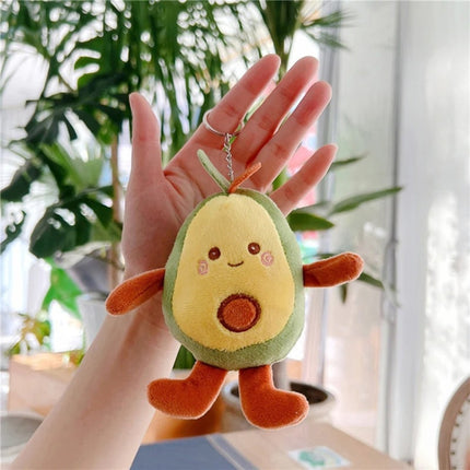 Avocadovormig Pluche Speelgoed | Duurzaam Kauwmateriaal | Interactief Spel met Piepgeluid voor Huisdieren