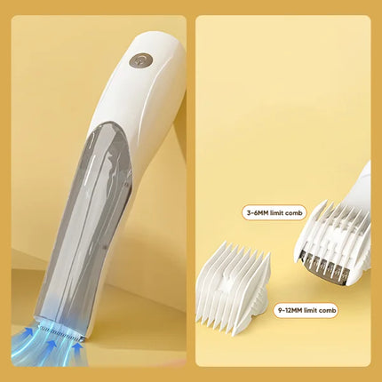 GroomFlow 2-in-1 huisdier trimmer en stofzuiger | Voor honden en katten | Transparante opvangkamer | Instelbare snelheden | Veilig en efficiënt verzorgen
