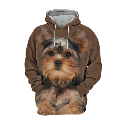 Yorkshire Terrier Design | Comfortabele Unisex Hoodie | Zacht en Duurzaam | Hoge Resolutie Print | Maten S-4XL