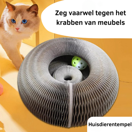 Lola | Duurzaam Krabmeubel Met Gratis Speelballetje | Stressverlagend Kattenplezier