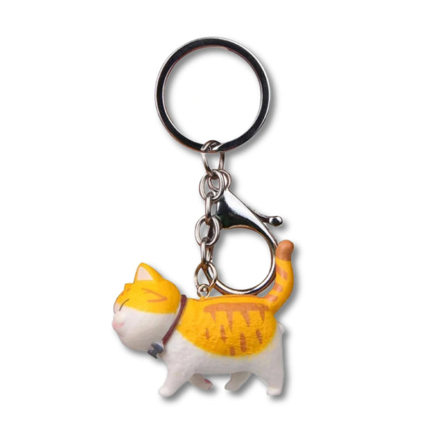 Schattige Cartoon Katten Sleutelhanger | Creatieve Dierenhanger voor Sleutels, Tas of Auto | Origineel Cadeau voor Dames | Accessoire voor Portemonnee, Rugzak & Meer | Resin & Metaal | Fashion Gift