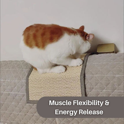 ScratchGuard™ Meubelbescherming Deluxe | Beschermhoes voor Bank en Fauteuil tegen Kattenkrabben | Premium Milieuvriendelijke Sisalstof | Bevordert Kattenwelzijn en Krabgedrag | Duurzame Bescherming voor Thuis