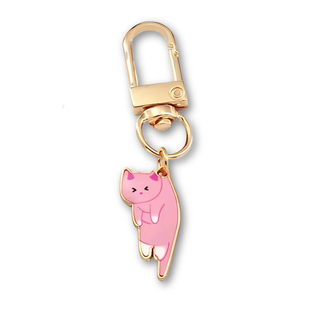 6 stuks schattige kitten sleutelhangers | Cadeau voor koppels en kattenliefhebbers | Mode sieraden | Dierenthema accessoires voor tas, sleutelbos of auto | Metalen kattensleutelhanger