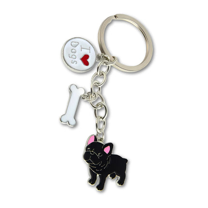 Jack Russell Terrier Sleutelhanger voor Vrouwen en Mannen | Metalen Hond Hanger | Sleutelring | Tashanger | Zilver | Origineel Cadeau