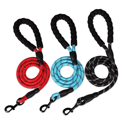 Reflecterende Veiligheidslijn | Zware Honden | Comfortabele Grip | Waterbestendig Nylon | Voor Wandelingen in Alle Seizoenen