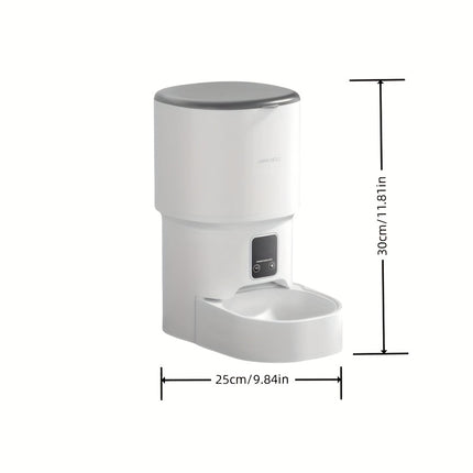 Automatic Pet Feeder | WiFi & App Control | 4L Capacity | Moisture-Resistant ABS | Suitable for Cats and Dogs | Easy to Clean | USB Connection | Pet Grooming Station