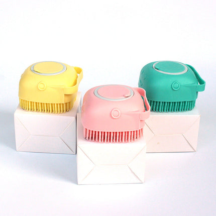 Senna | Innovatieve Massageborstel & Verzorgingstool | Glanzende Vacht & Gezonde Huid | Zachte Applicatie met Shampoo Dispenser