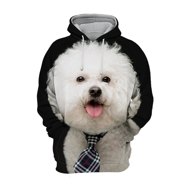 Unisex Trui | Bichon Frise Afbeelding | Verschillende Maten | Zacht en Duurzaam | Hoogwaardige Print | Polyester & Katoen Mix