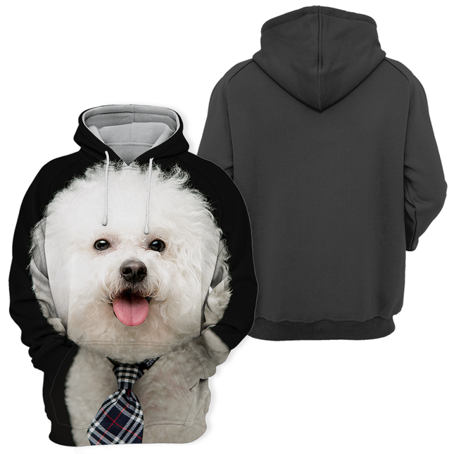 Unisex Trui | Bichon Frise Afbeelding | Verschillende Maten | Zacht en Duurzaam | Hoogwaardige Print | Polyester & Katoen Mix
